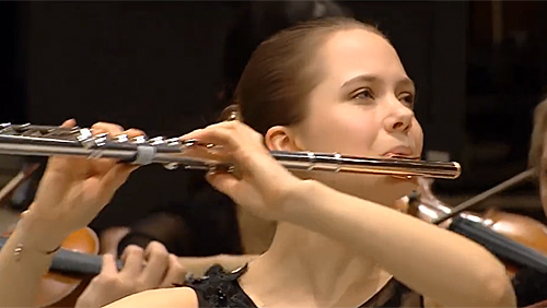 W.A. Mozart - Flute concerto in G major KV 313 first mov. II, 